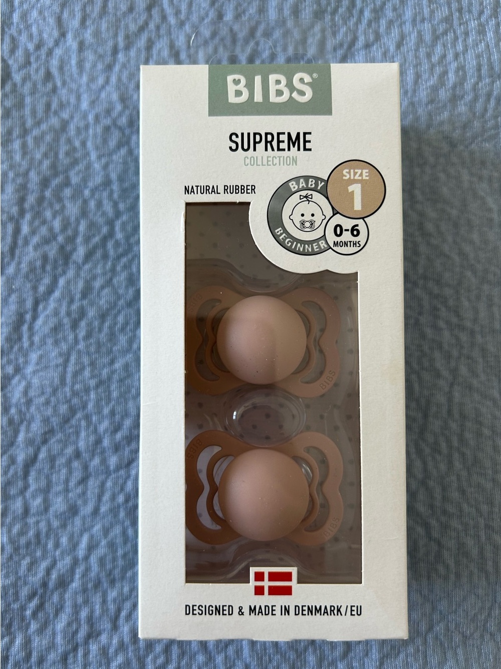 Supreme Size 1 Baby Pacifiers - Pink (0-6 Months)